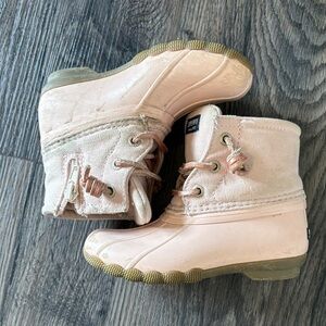Sperry Kids Light Pink Rain Snow Winter Boots size 9